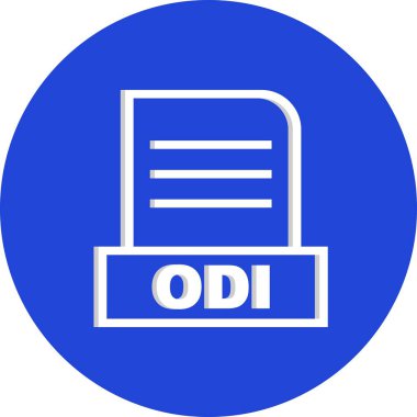  Vektör ODI dosya simgesi