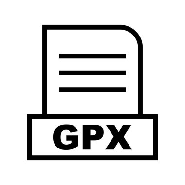  Vektör GPX dosya simgesi