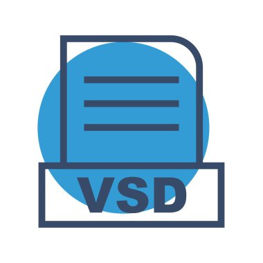 Vektör VSD dosya simgesi