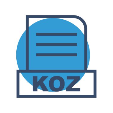 Vektör KOZ dosya simgesi