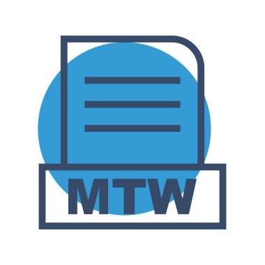 Vektör MTW dosya simgesi