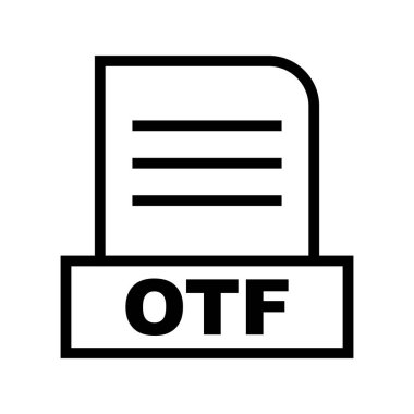  Vektör OTF dosya simgesi