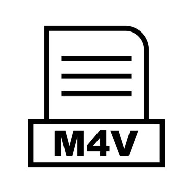 Vektör M4V dosya simgesi 
