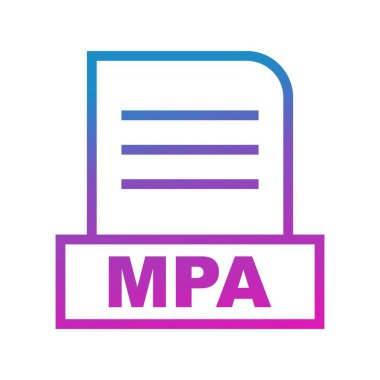 Vektör MPA dosya simgesi