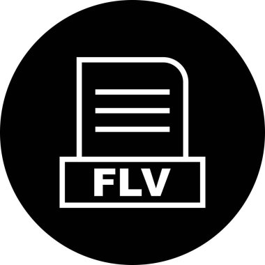 Vektör FLV dosya simgesi