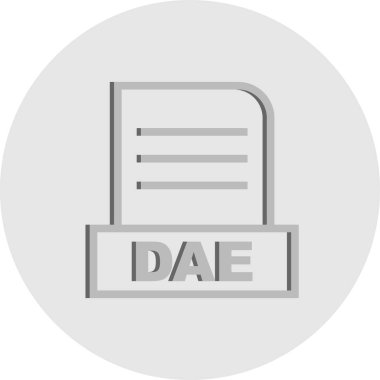Vektör DAE dosya simgesi