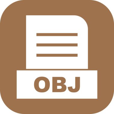 Vektör OBJ dosya simgesi