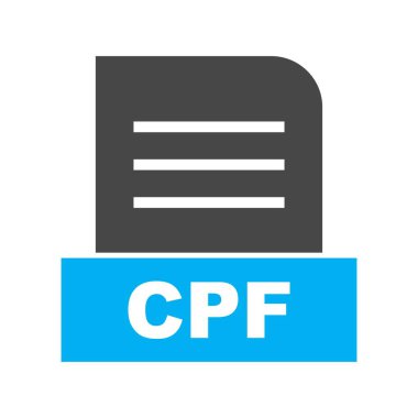 Vektör CPF dosya simgesi 