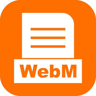  Vektör WebM dosya simgesi