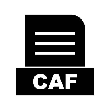 Vektör CAF dosya simgesi