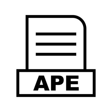  Vektör APE dosya simgesi