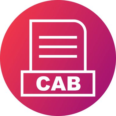 Vektör CAB dosya simgesi