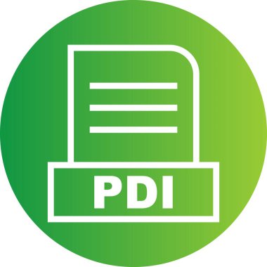 Vektör PDI dosya simgesi