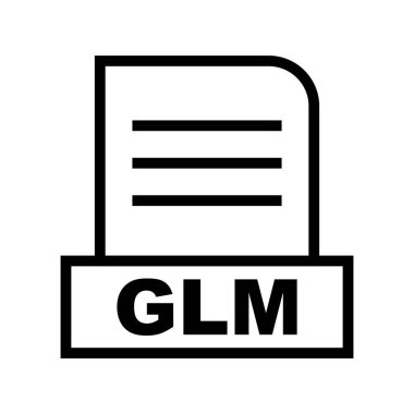 Vektör GLM dosya simgesi