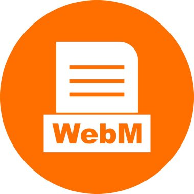  Vektör WebM dosya simgesi