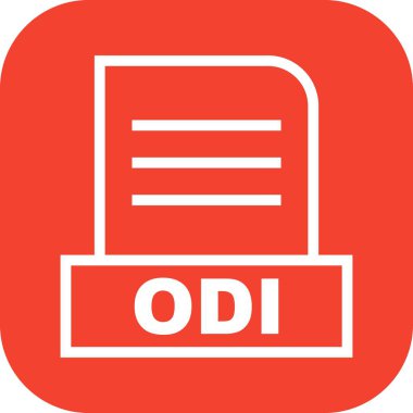  Vektör ODI dosya simgesi