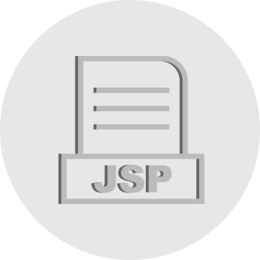 Vektör JSP dosya simgesi 