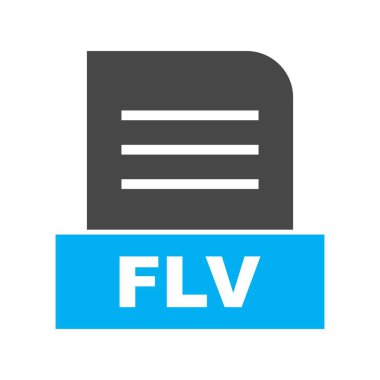 Vektör FLV dosya simgesi