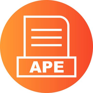  Vektör APE dosya simgesi