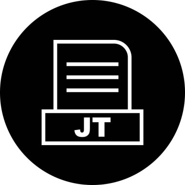 Vektör JT dosya simgesi 