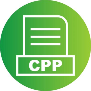 Vektör CPP dosya simgesi