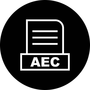 Vektör AEC dosya simgesi