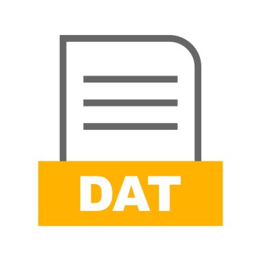 Vektör DAT dosya simgesi