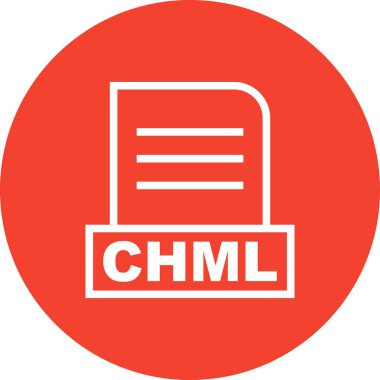 Vektör CHML dosya simgesi