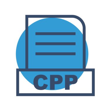 Vektör CPP dosya simgesi
