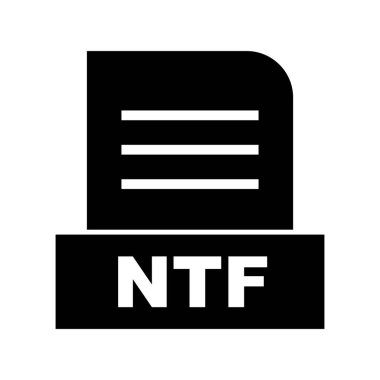 Vektör NTF dosya simgesi