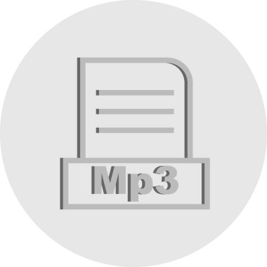 Vektör MP3 dosya simgesi