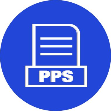 Vektör PPS dosya simgesi