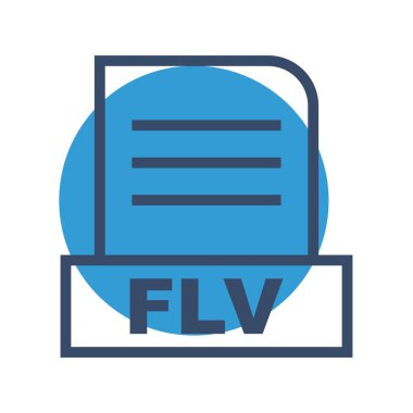 Vektör FLV dosya simgesi