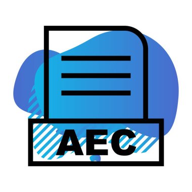 Vektör AEC dosya simgesi