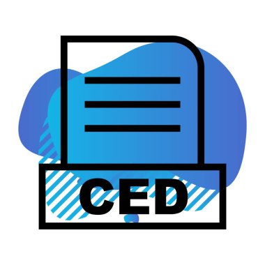  Vektör CED dosya simgesi