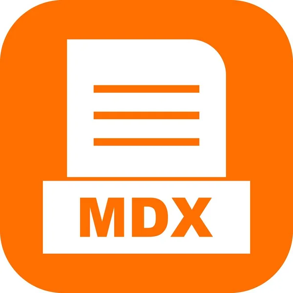 Vector Mdx Dateisymbol — Stockvektor