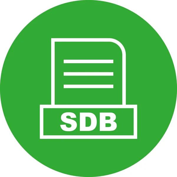 Ícone Arquivo Vector Sdb —  Vetores de Stock