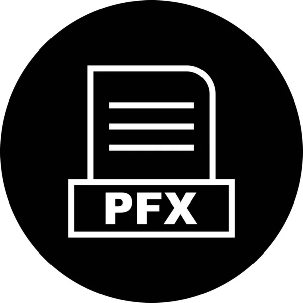 ベクトルPfxファイルのアイコン — ストックベクタ