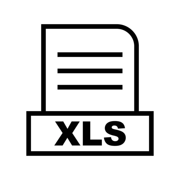 Vector Xls Dateisymbol — Stockvektor