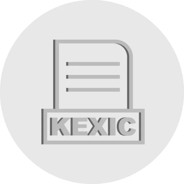 ベクトルKexicファイルのアイコン — ストックベクタ