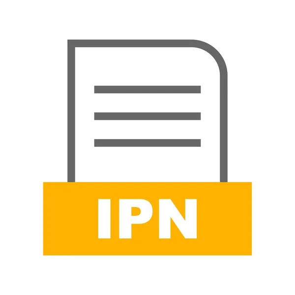 Значок Векторного Ipn Файла — стоковый вектор