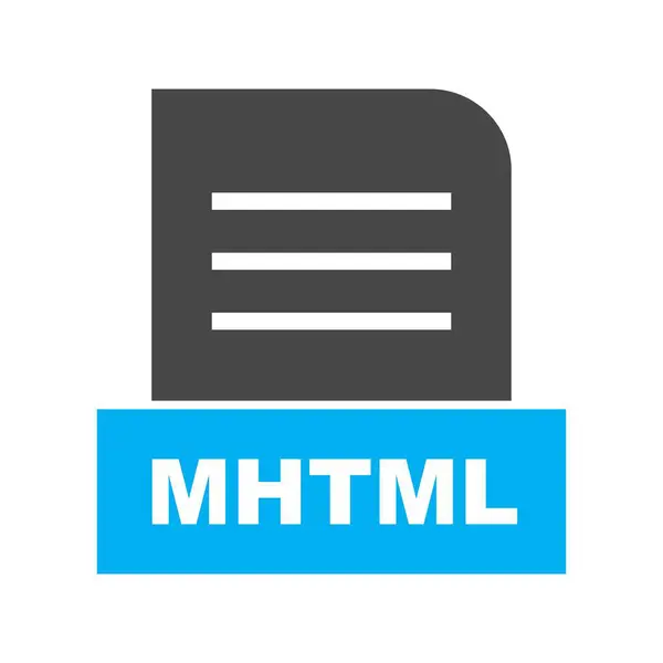 Vektorsymbol Für Mhtml Dateien — Stockvektor