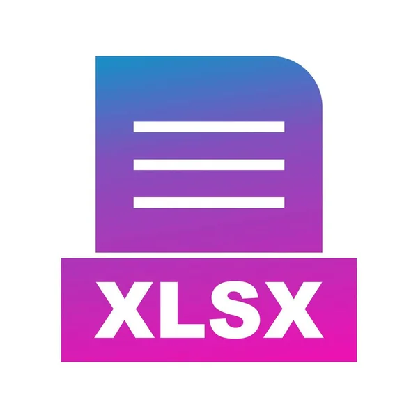 Icono Del Archivo Vector Xlsx — Vector de stock