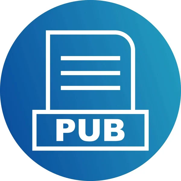 Εικονίδιο Αρχείου Vector Pub — Διανυσματικό Αρχείο