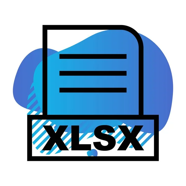 Icono Del Archivo Vector Xlsx — Vector de stock