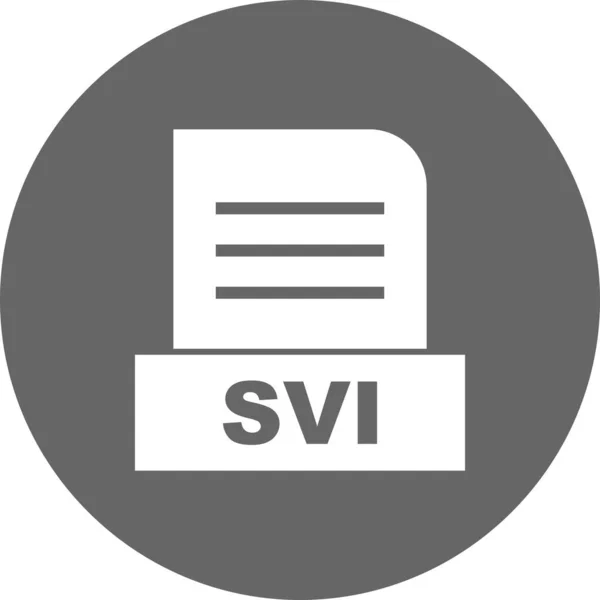 Vector Icono Archivo Svi — Archivo Imágenes Vectoriales
