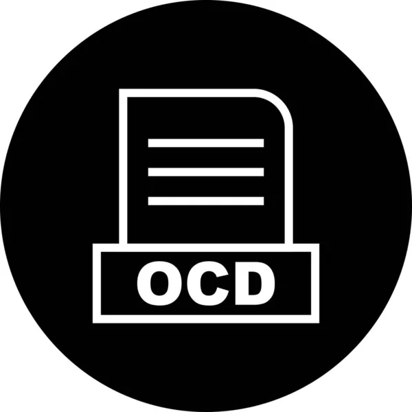 Wektorowa Ikona Pliku Ocd — Wektor stockowy