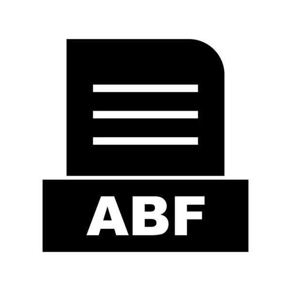 Vector Abf File Icon — Stock Vector
