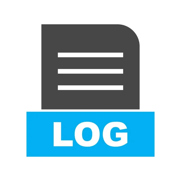 Icono Archivo Vector Log — Archivo Imágenes Vectoriales