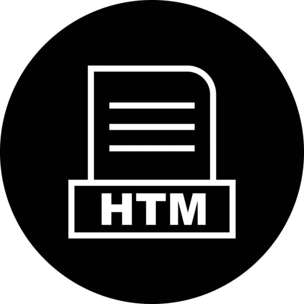 Vector Icono Archivo Htm — Archivo Imágenes Vectoriales